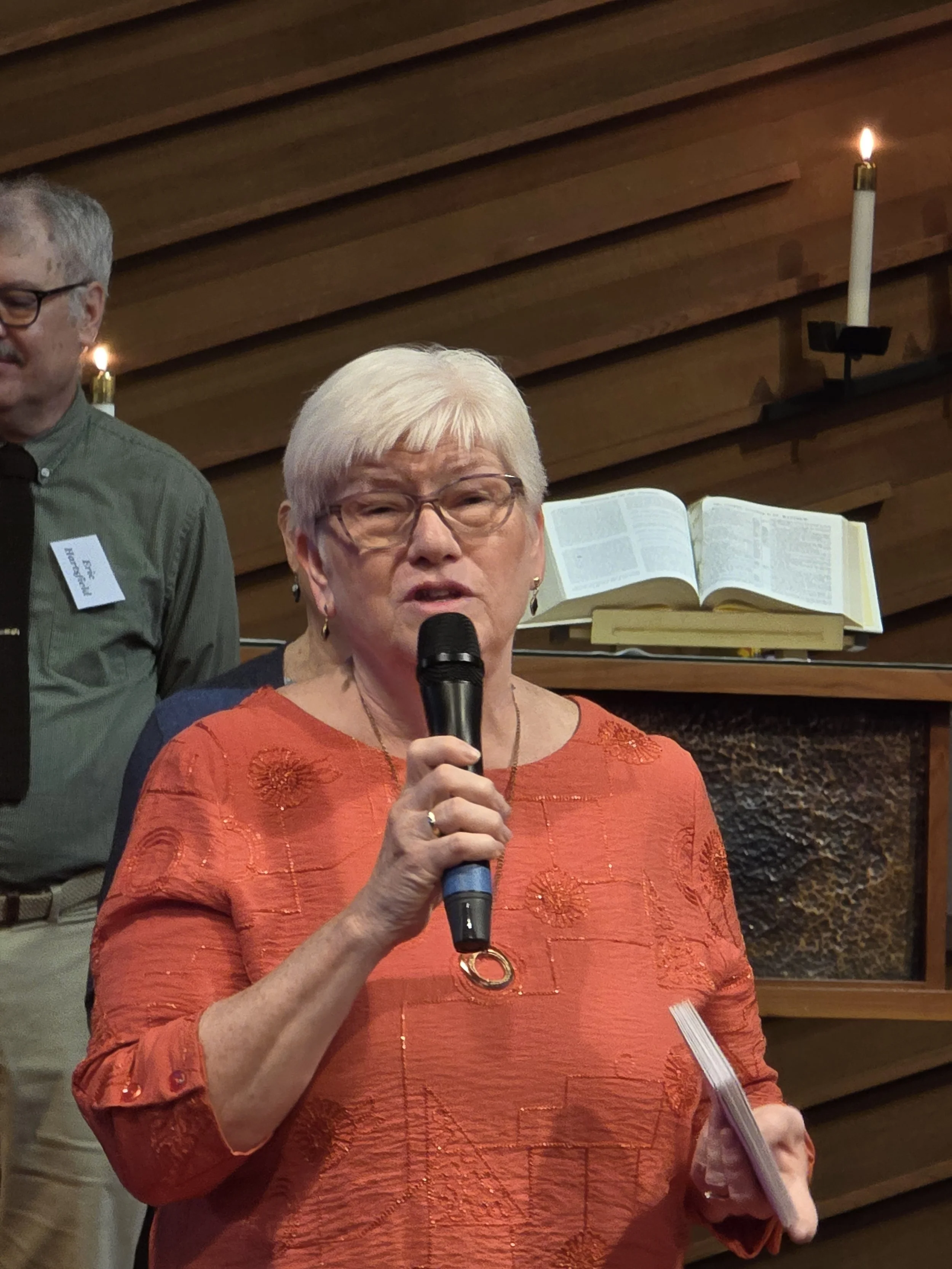 Fabulous choir director who is getting ready to retire. We will miss her.
