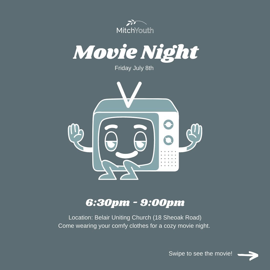 Hey MitchYouth - come along to our movie night on July 8th where we&rsquo;ll be watching &lsquo;Ron&rsquo;s Gone Wrong&rsquo; all about a boy and his robot friend (kind of). 🤖. Everyone is welcome to the movie night so invite some friends, and snack