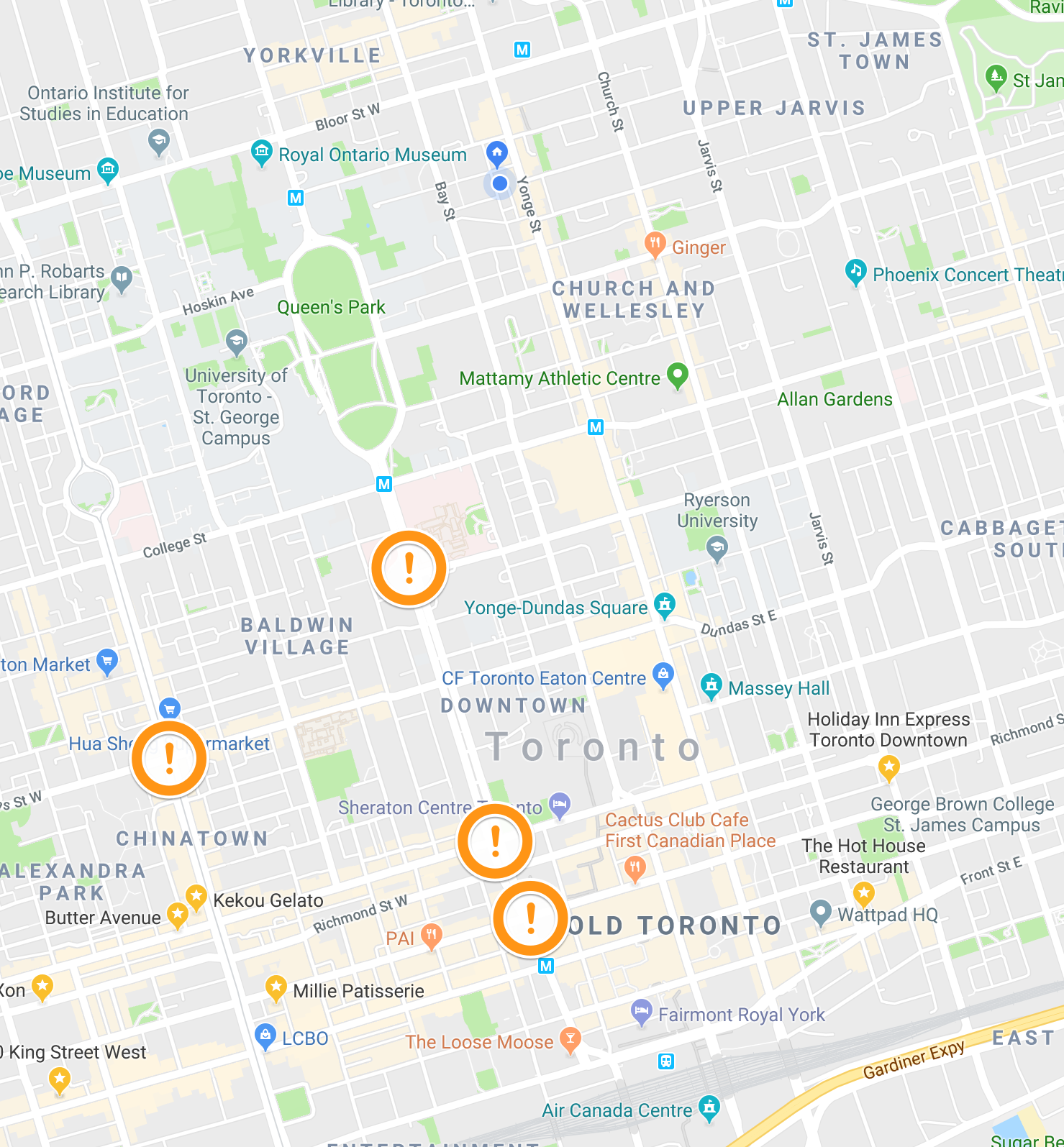 Observation Site Map