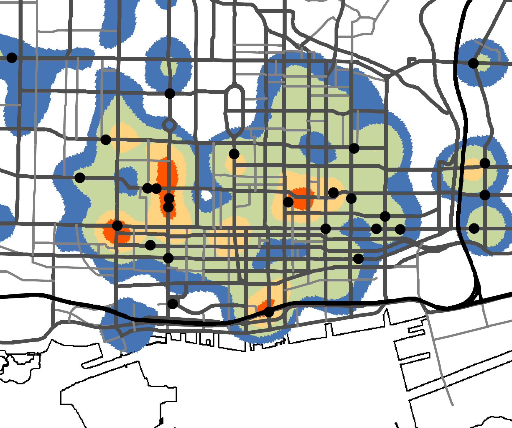 Pedestrian Injury Heat Map