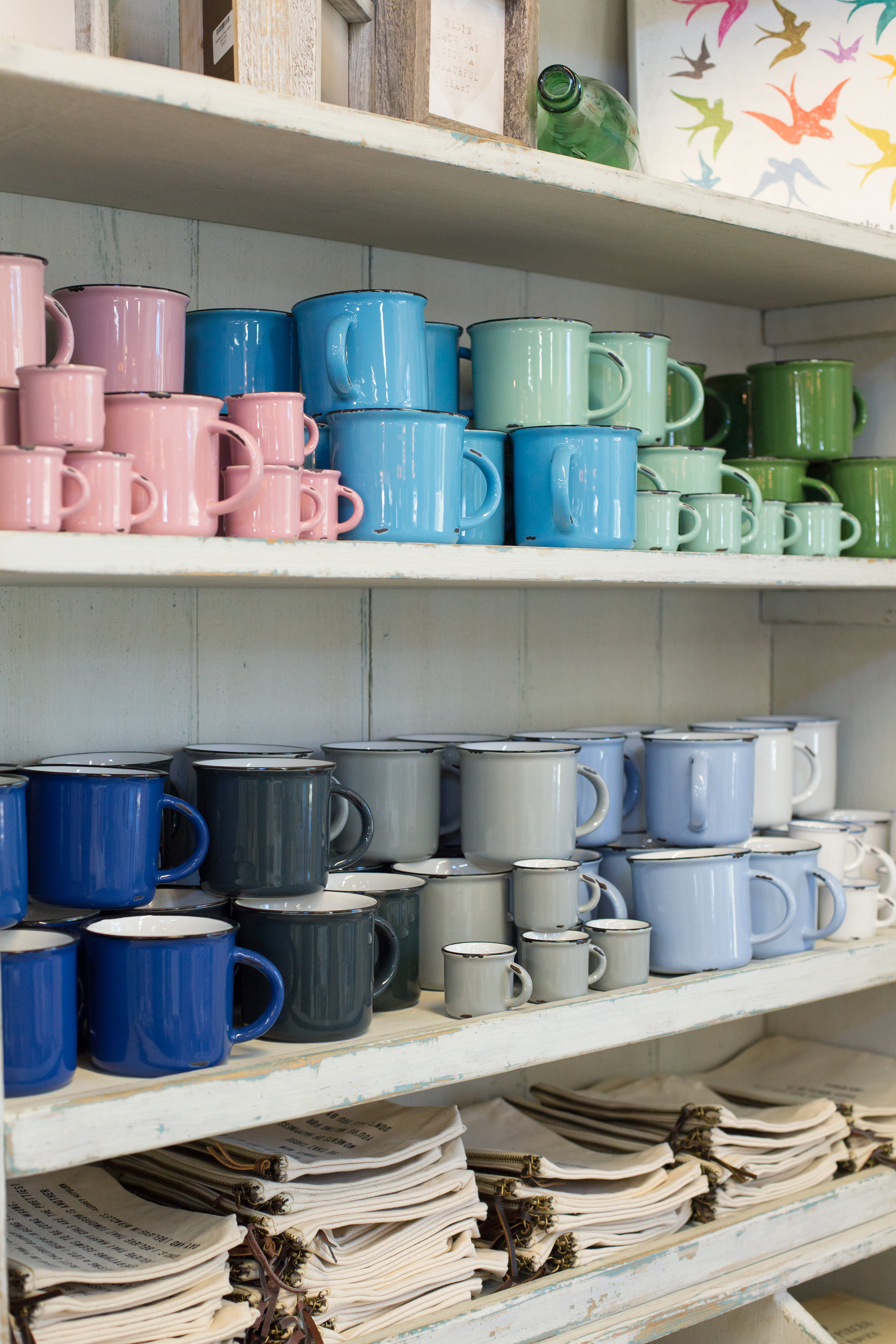 Camping mugs, kitchenware