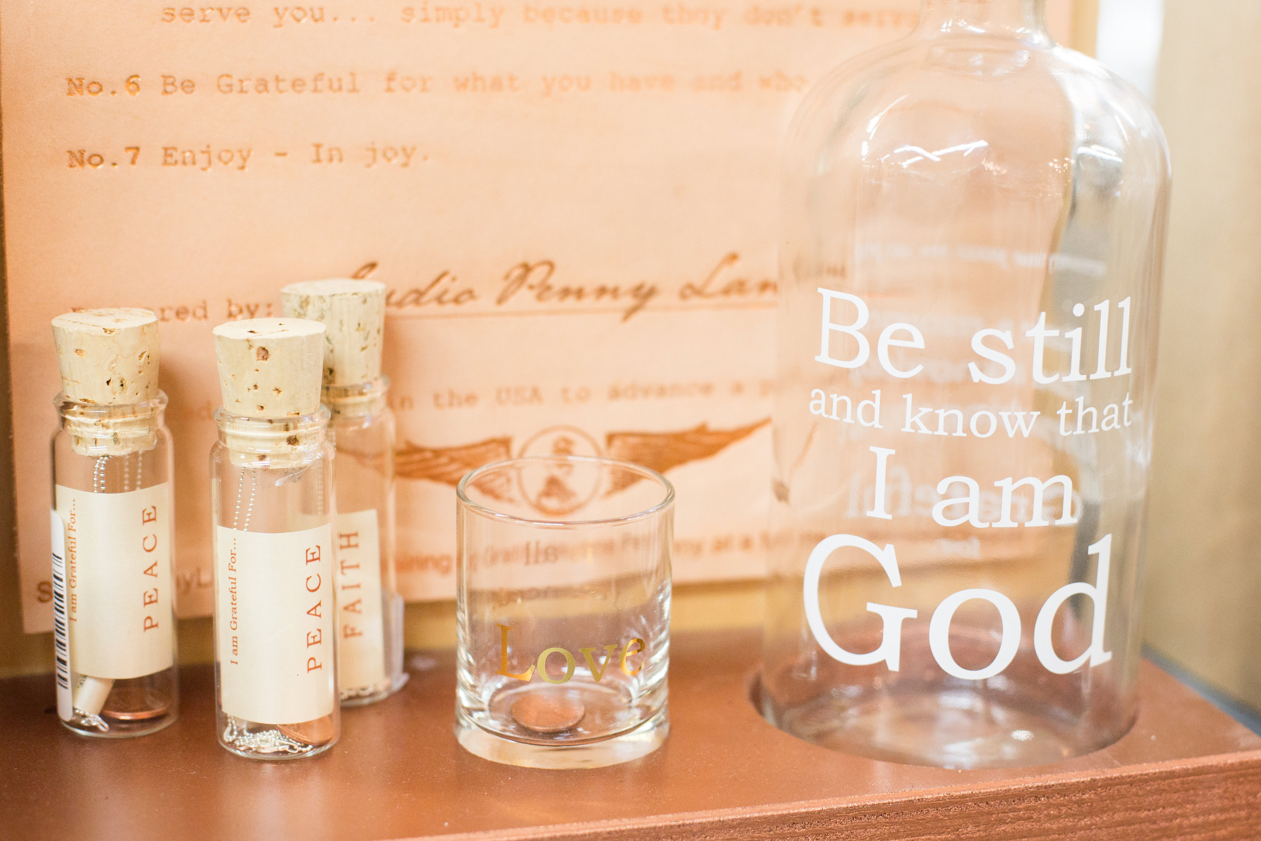 Inspirational glassware