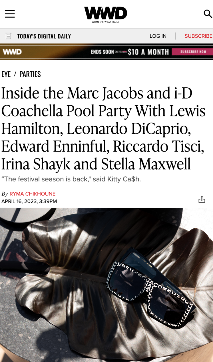 WWD i-D Marc Jacobs Coachella