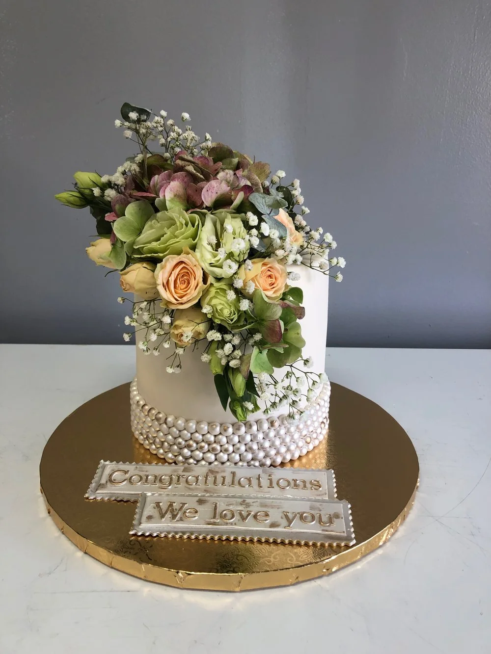 Engagement Cake — Skazka Cakes