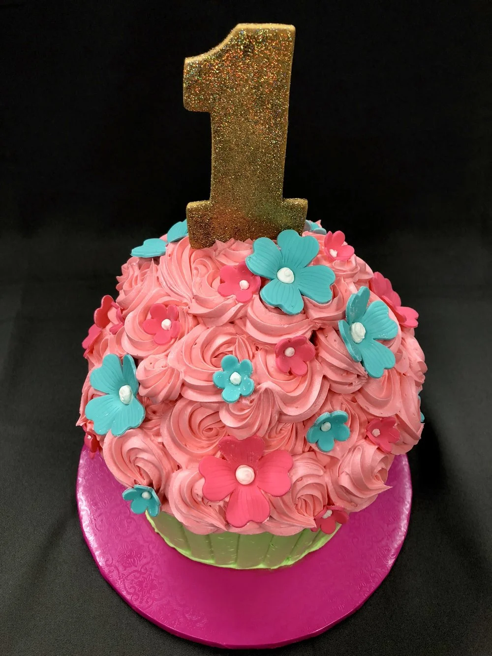 1st Birthday Cupcake Cake — Skazka Cakes