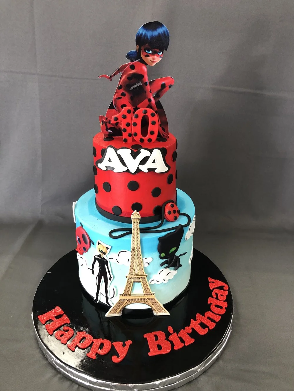 Miraculous Ladybug Birthday Cake Skazka Desserts Bakery NJ Custom 
