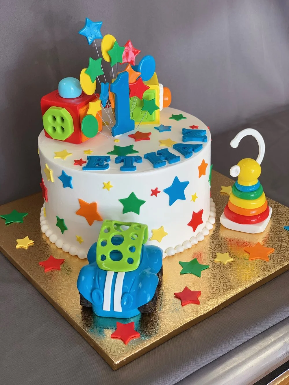 1st Birthday Cake — Skazka Cakes