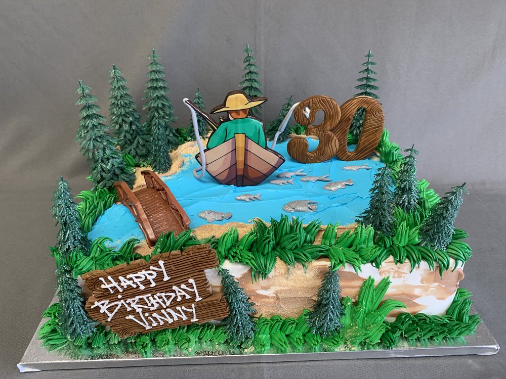 Fisherman Birthday Cake — Skazka Cakes