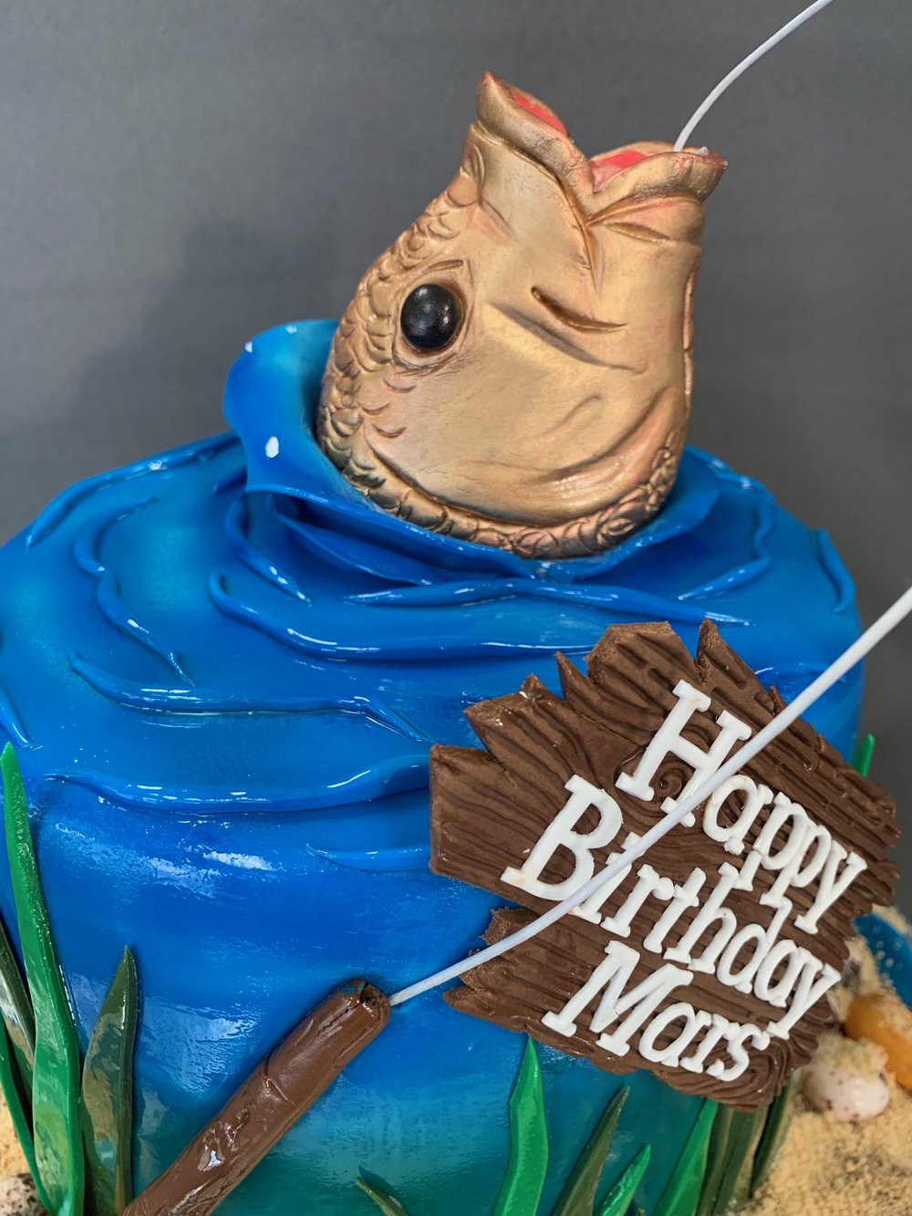 Fishing Themed Birthday Cake — Skazka Cakes