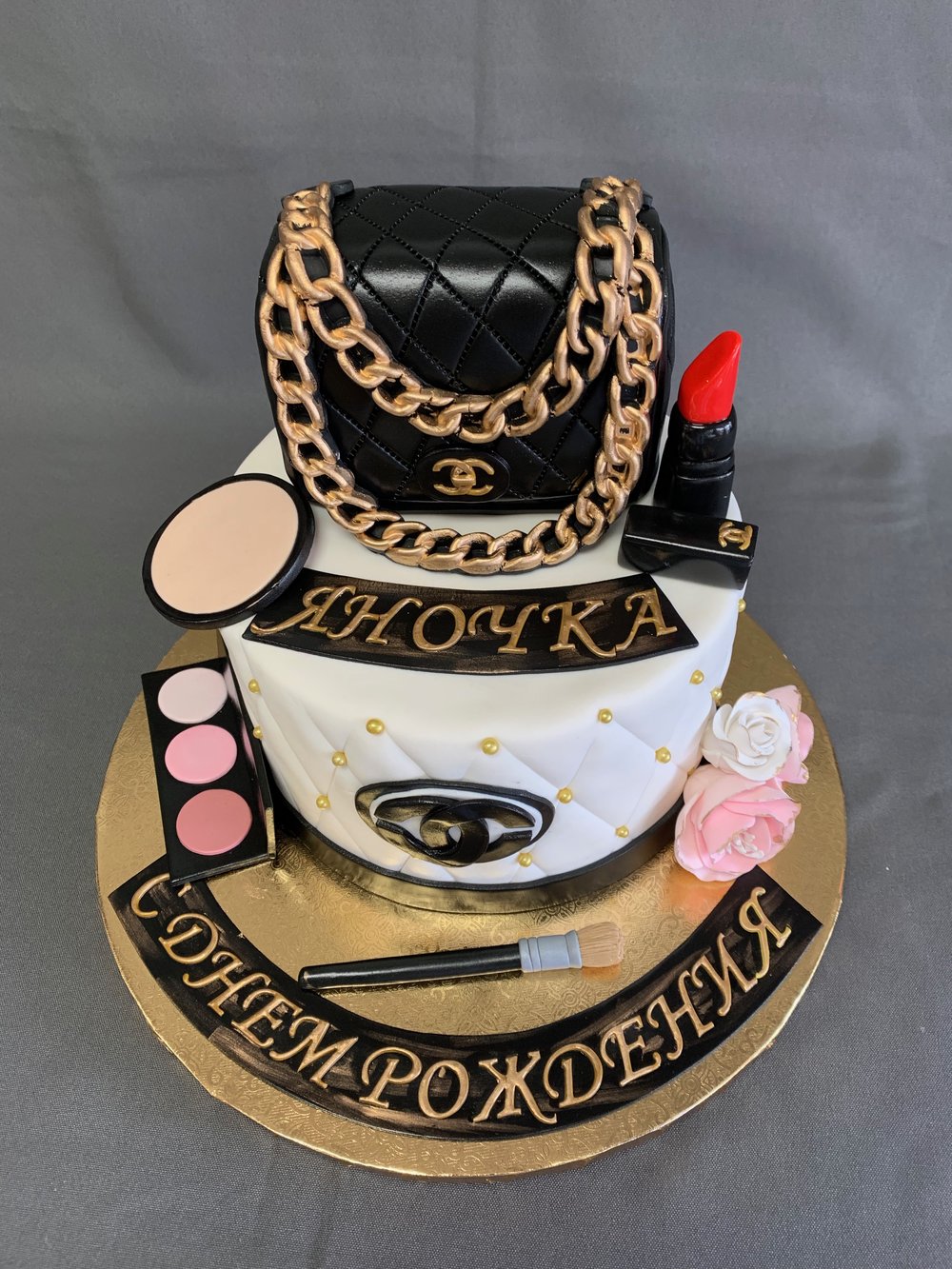 Chanel themed Birthday cake — Skazka Cakes