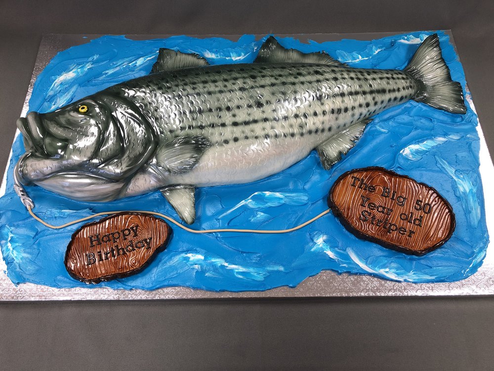 Sea Bass Birthday Cake Skazka Cakes