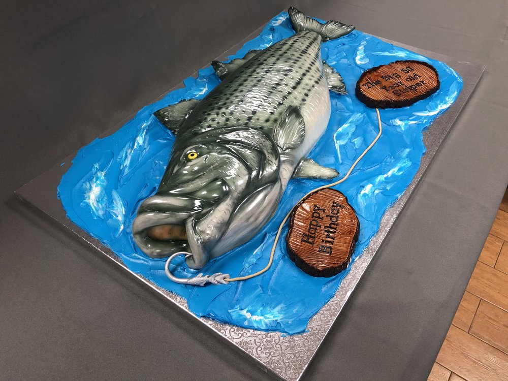 Sea Bass Birthday Cake — Skazka Cakes
