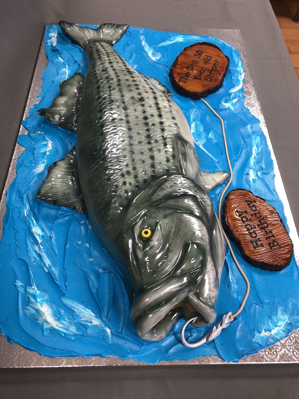 Sea Bass Birthday Cake — Skazka Cakes