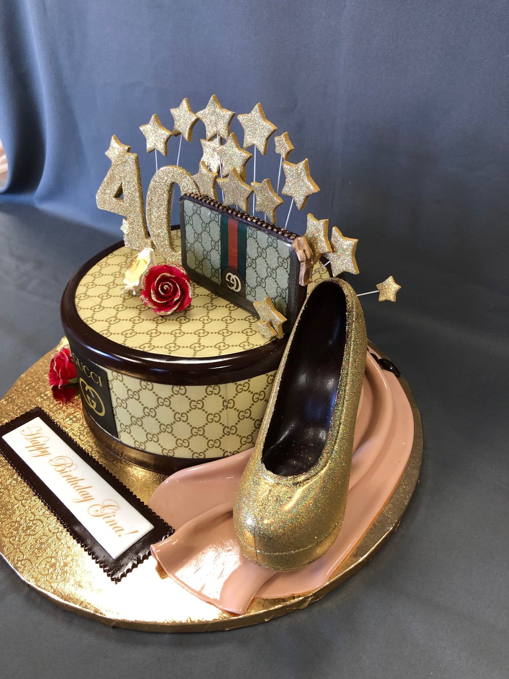 Gucci Themed 40th Cake Cakes