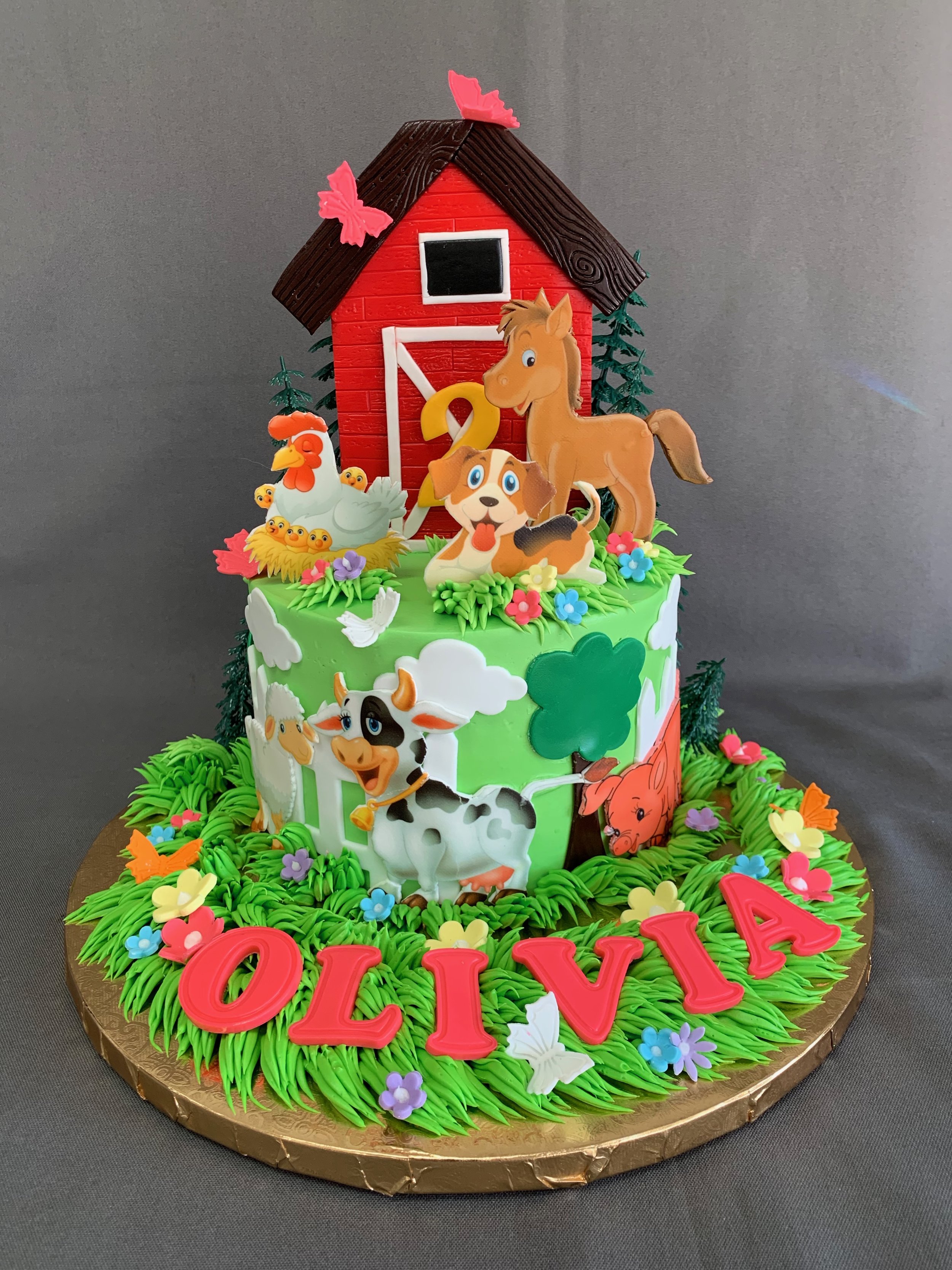 Animal Farm Birthday Cake — Skazka Cakes