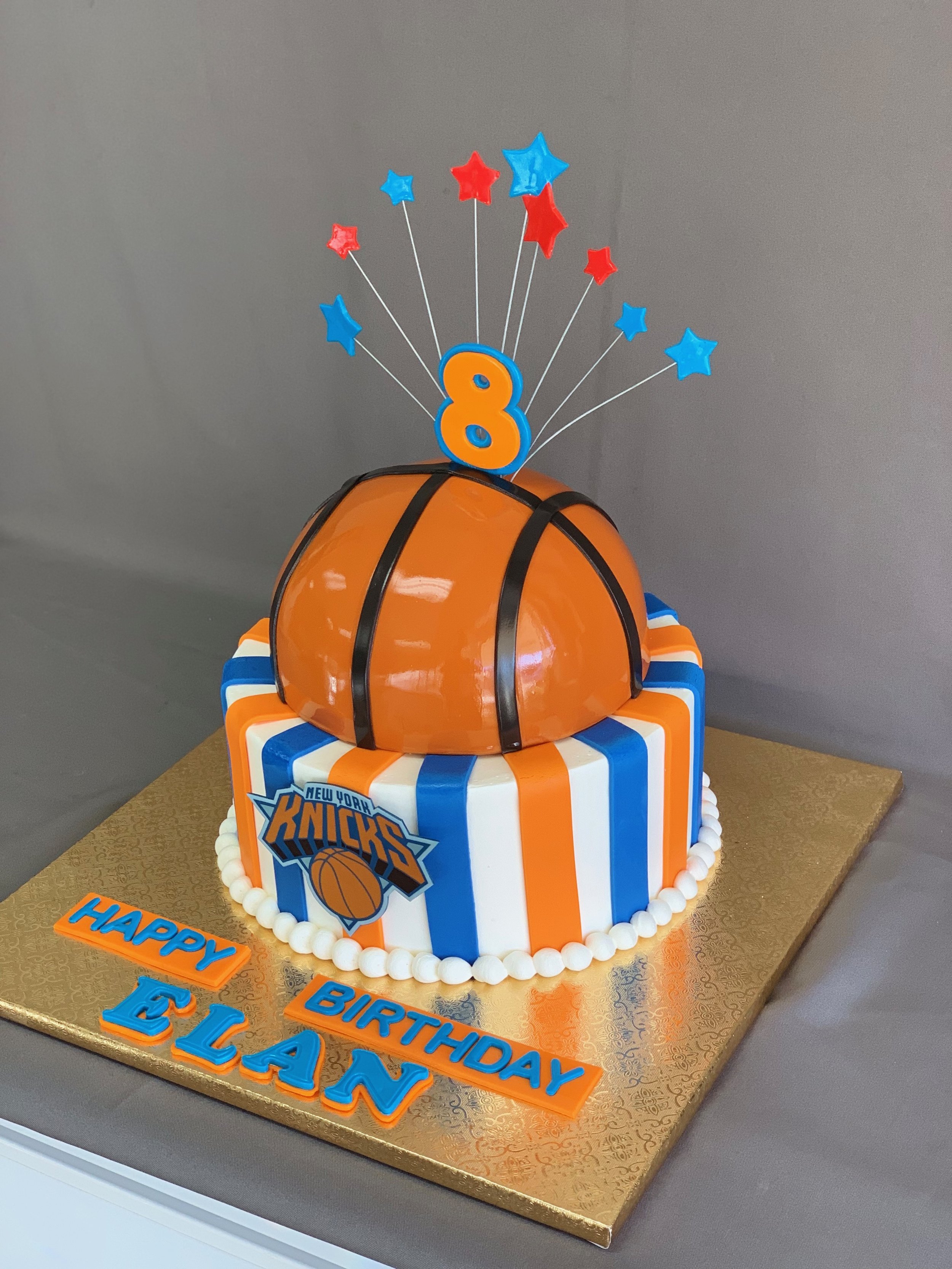 New York Knicks 2d Basketball Cake Skazka Desserts Bakery Nj