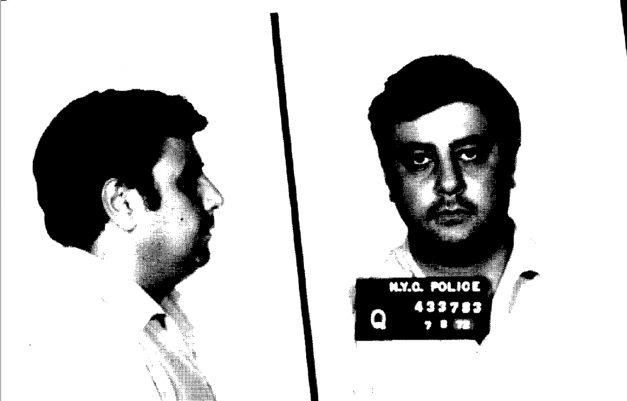  Mugshot of Joseph 'Junior Lollipops' Carna from 1977    