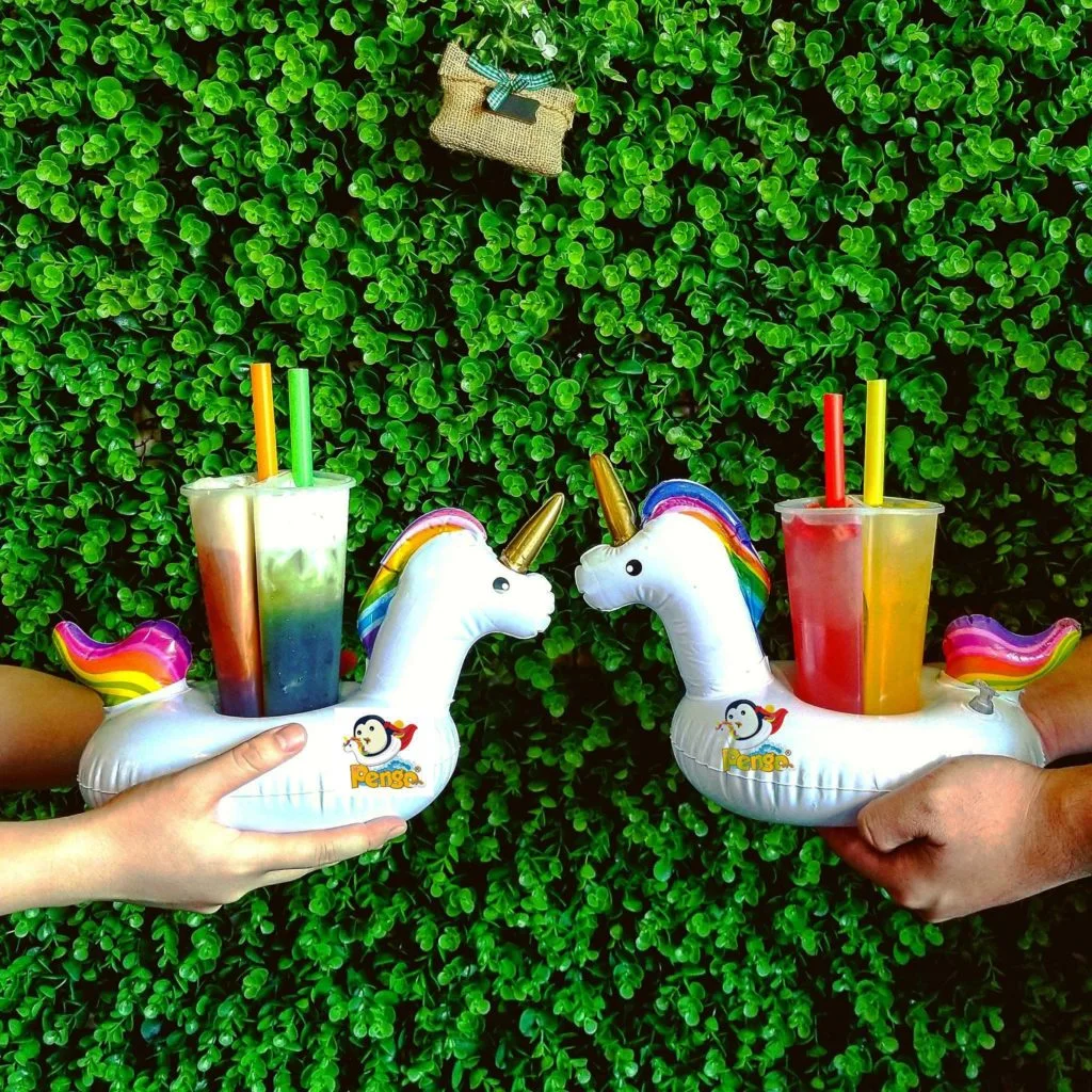 Unicorn floaty drinks by Pengo