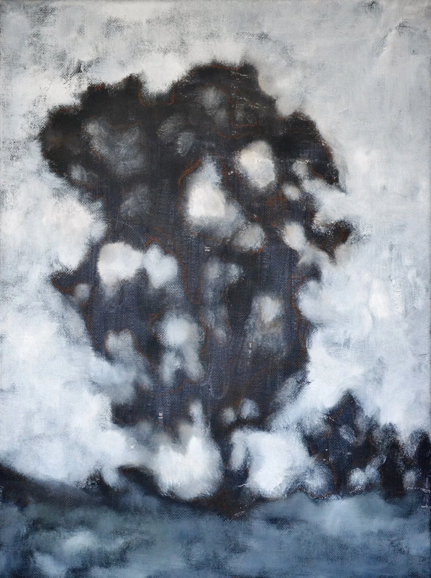 Lone Tree Stonestreet Lane 2017 oil on canvas 40x30cm