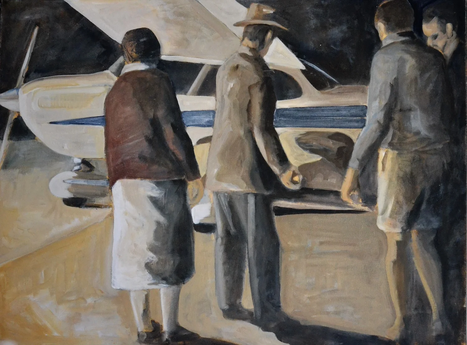 Aeronautical Nocturne 2007 oil on canvas 100x75cm