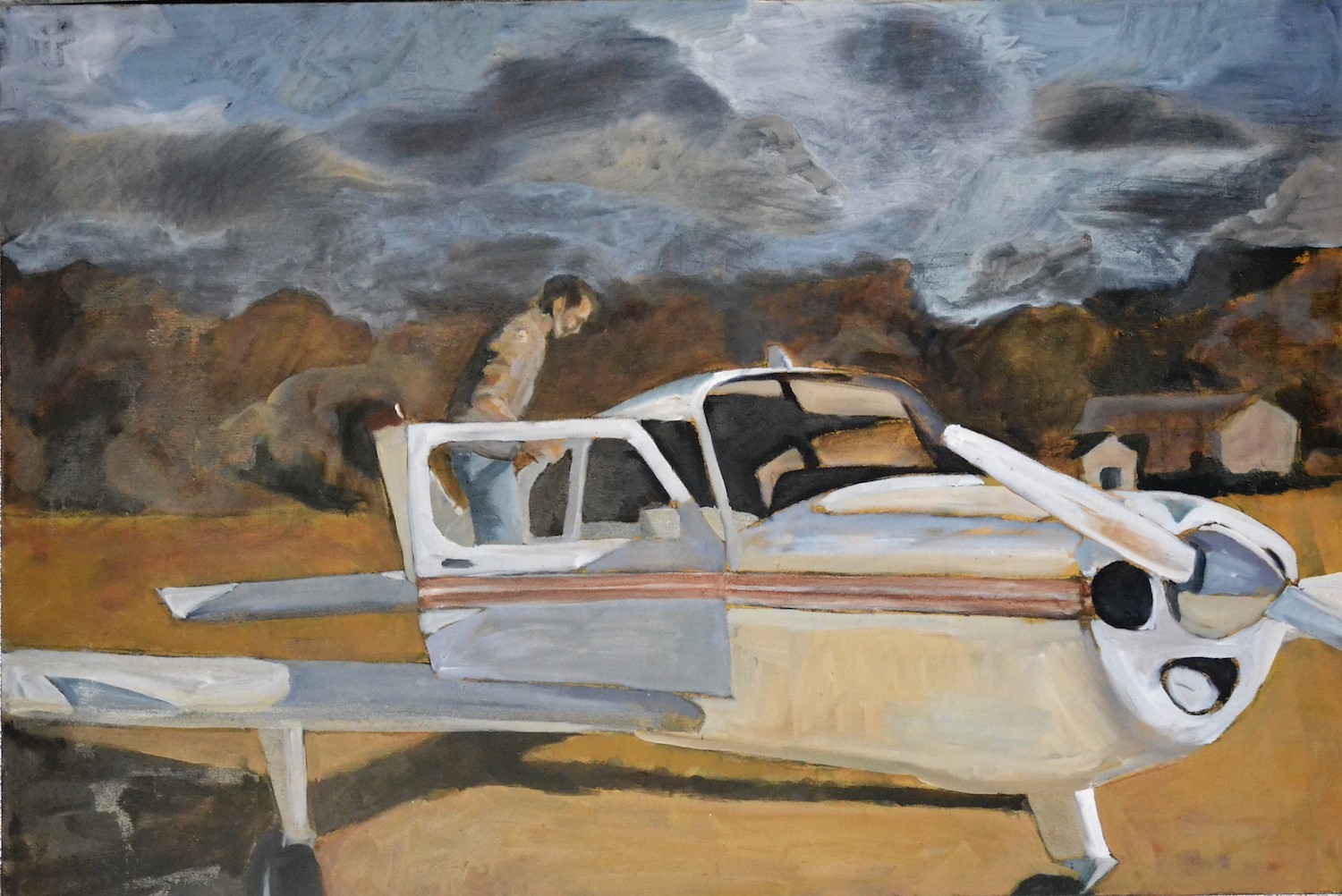 Preflight 2007 oil on canvas 90x60cm