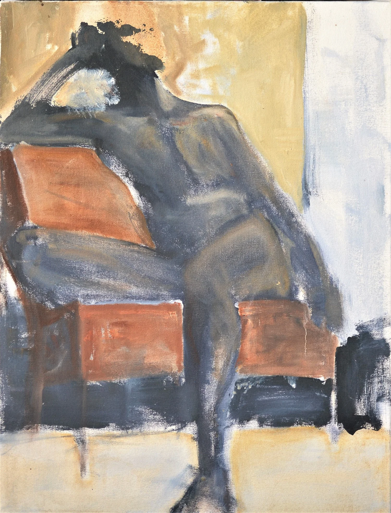 Burnt Sienna Chair 2010 oil on canvas 60x45cm