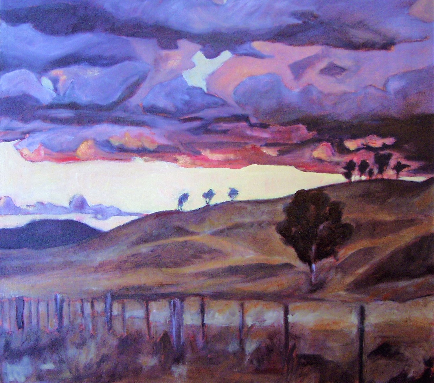 Westbrook Hunter Valley 2008 oil on canvas 85x100cm