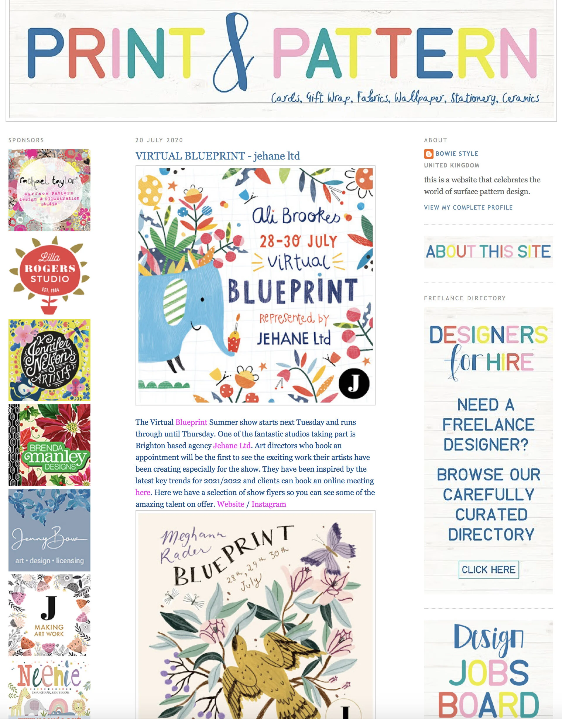 Print & Pattern Blog