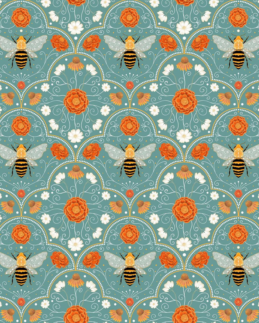 RSA0096-K_SummerBeePatternTeal_repeated_portrait_TFHRA.JPG