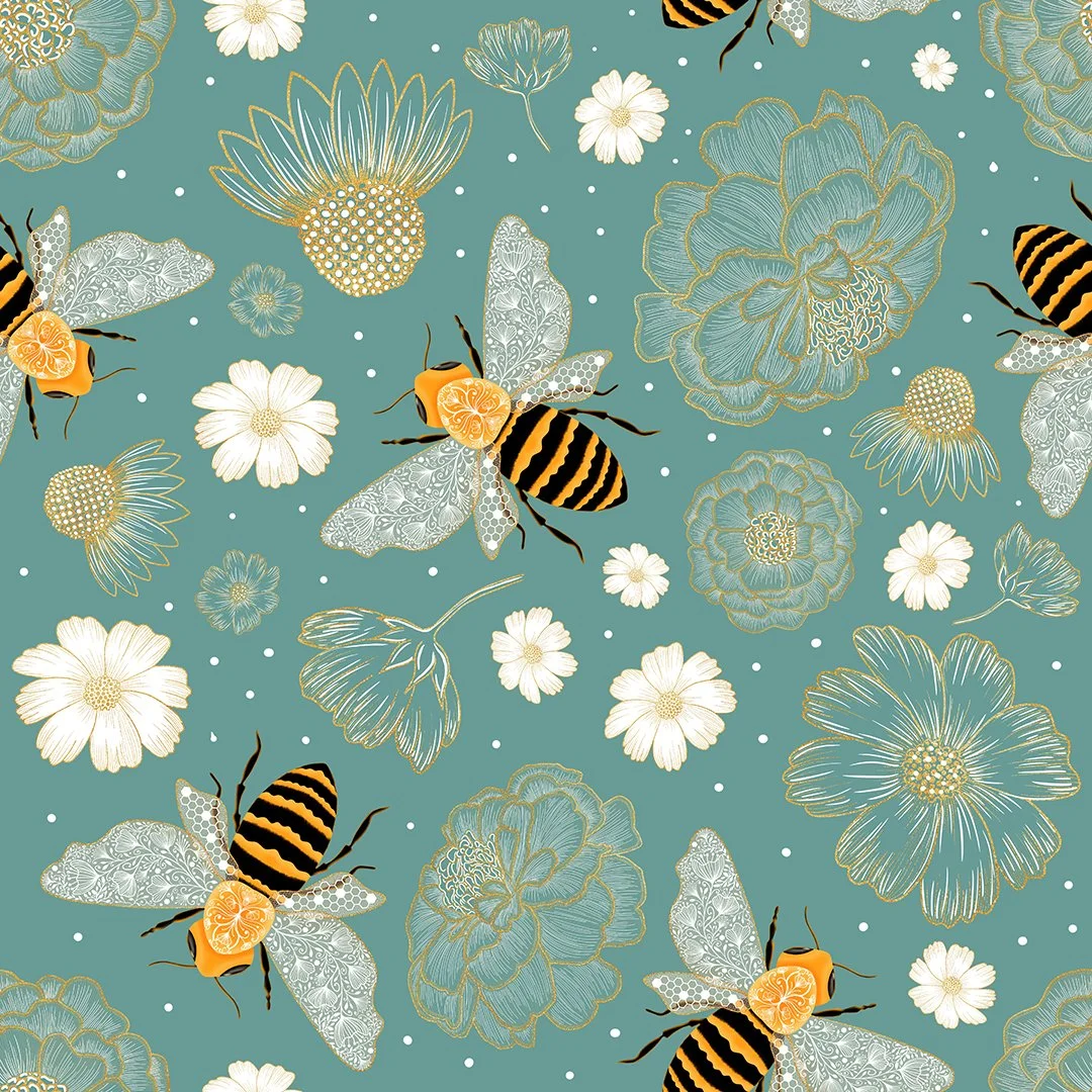 RSA0096-L_MagicalBeesPatternTeal_1080pix.jpg