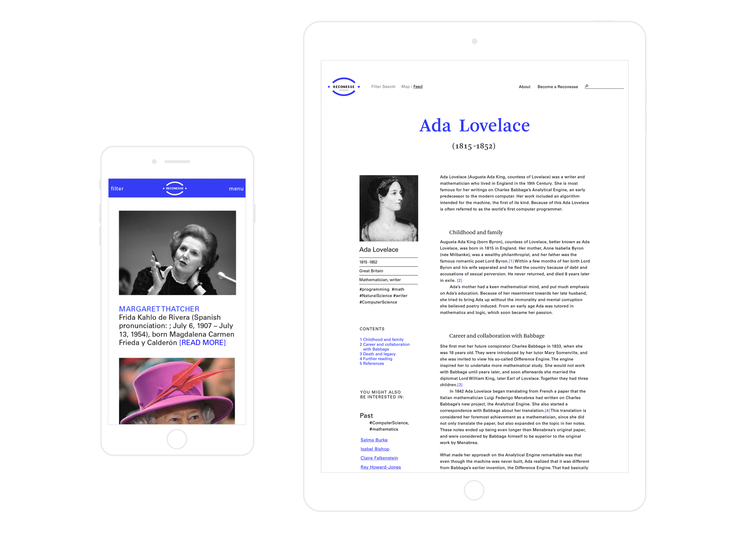     Designed in collaboration with graphic designer Hrefna Sigurðardóttir. A beta version is open to the public at  www.reconesse.org . 