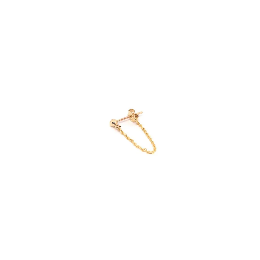 dot earrings with chain gold fine jewelry