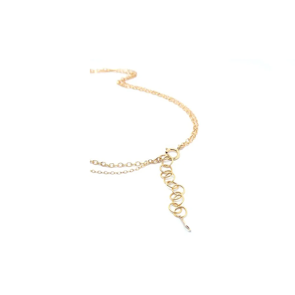 delicate dainty choker layer chain necklace gold