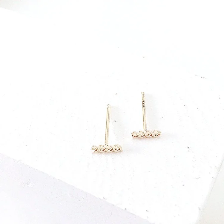 tiny studs earrings fine jewelry gold
