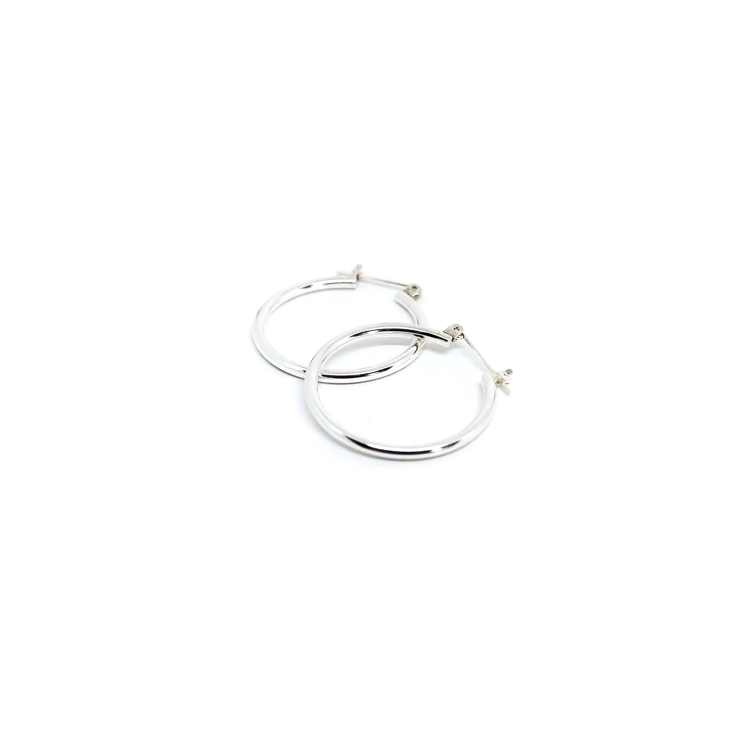 everyday hoops earrings silver