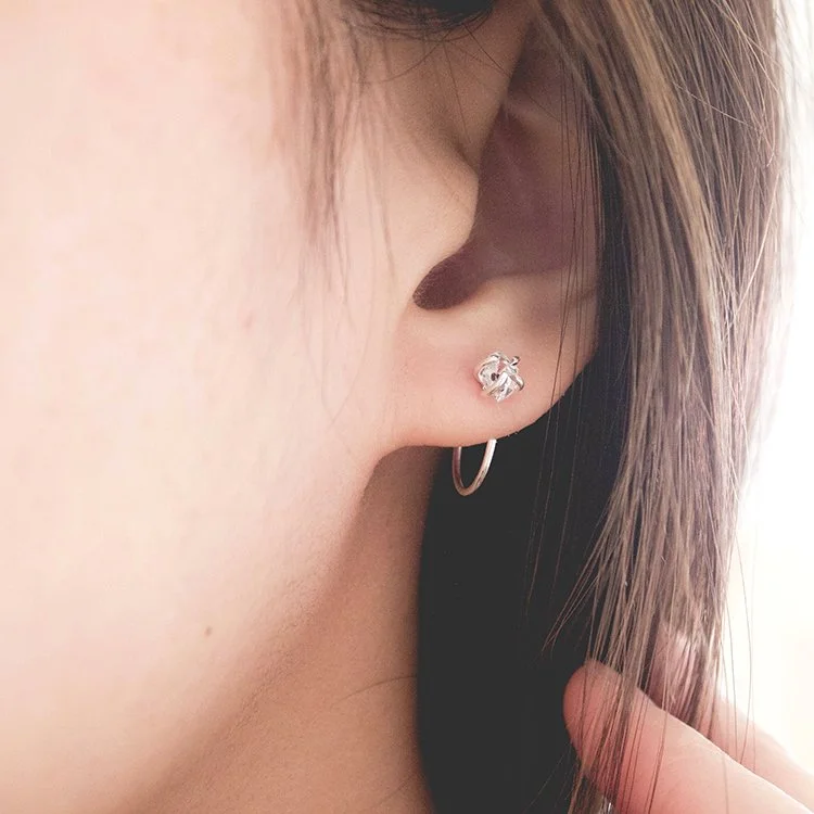 herkimer diamond huge earrings silver gold
