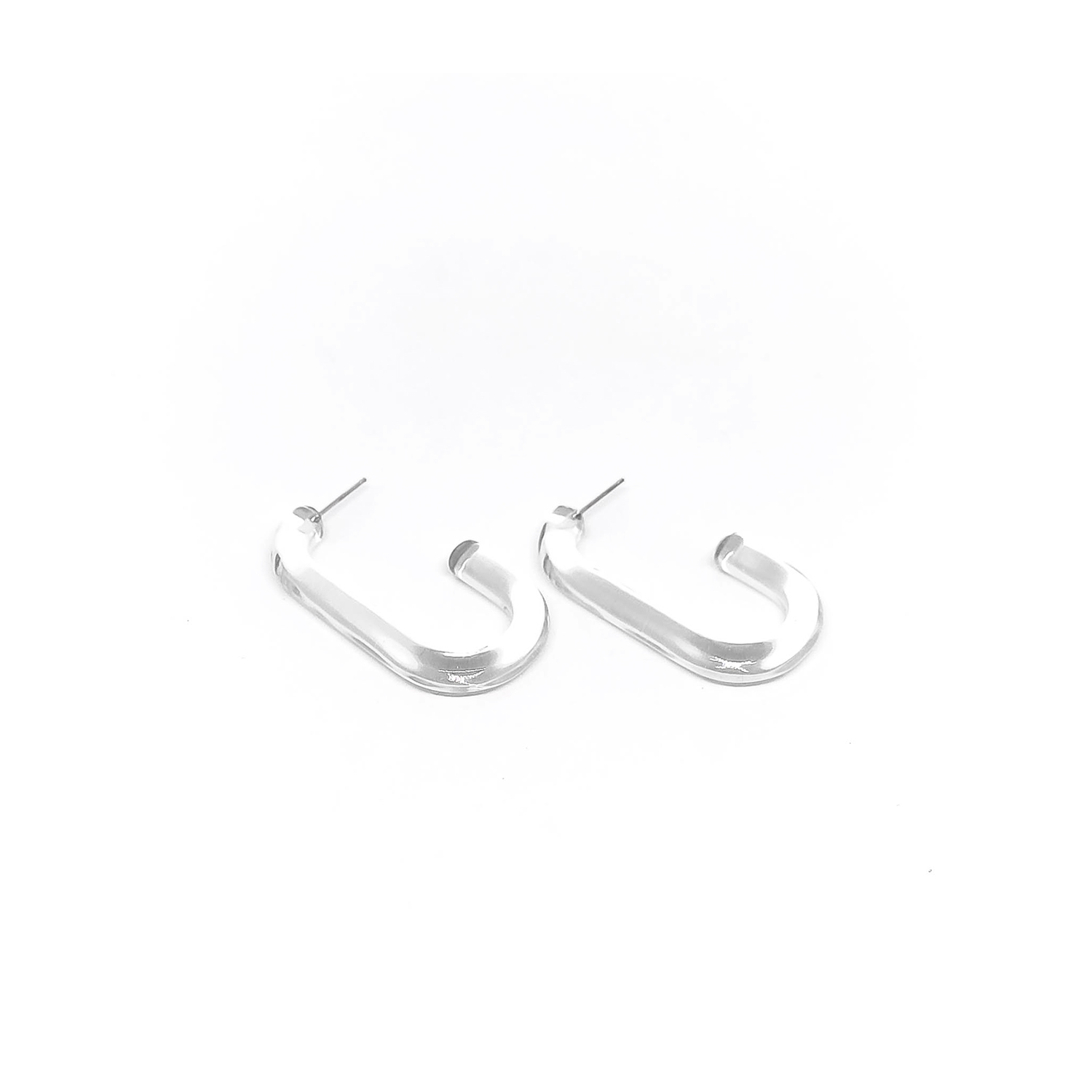 clear lucite earrings - studiocosette.com