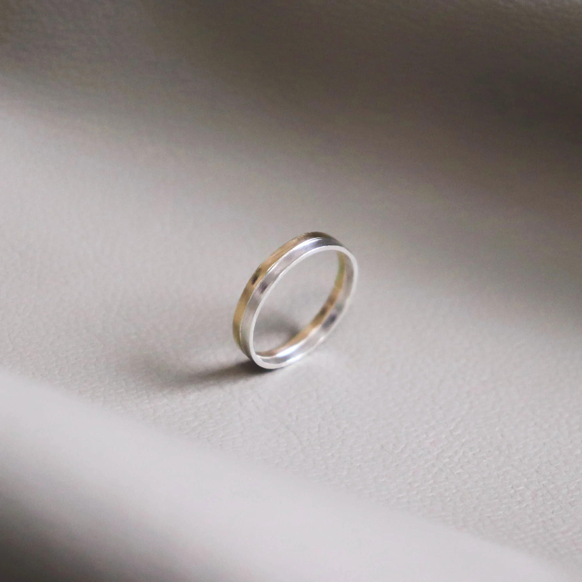 two tone wedding band ring -studiocosette