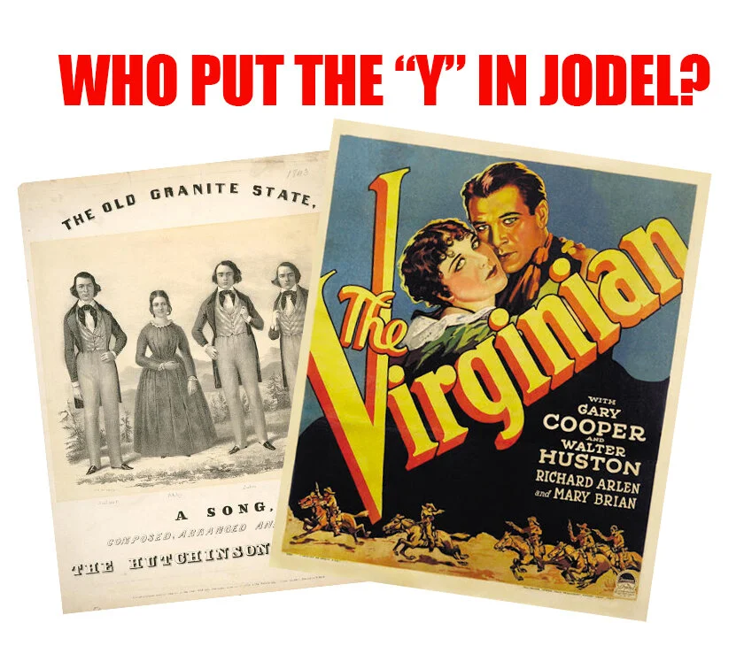 Eric Wright: Who Put The 'Y' In Jodel? 