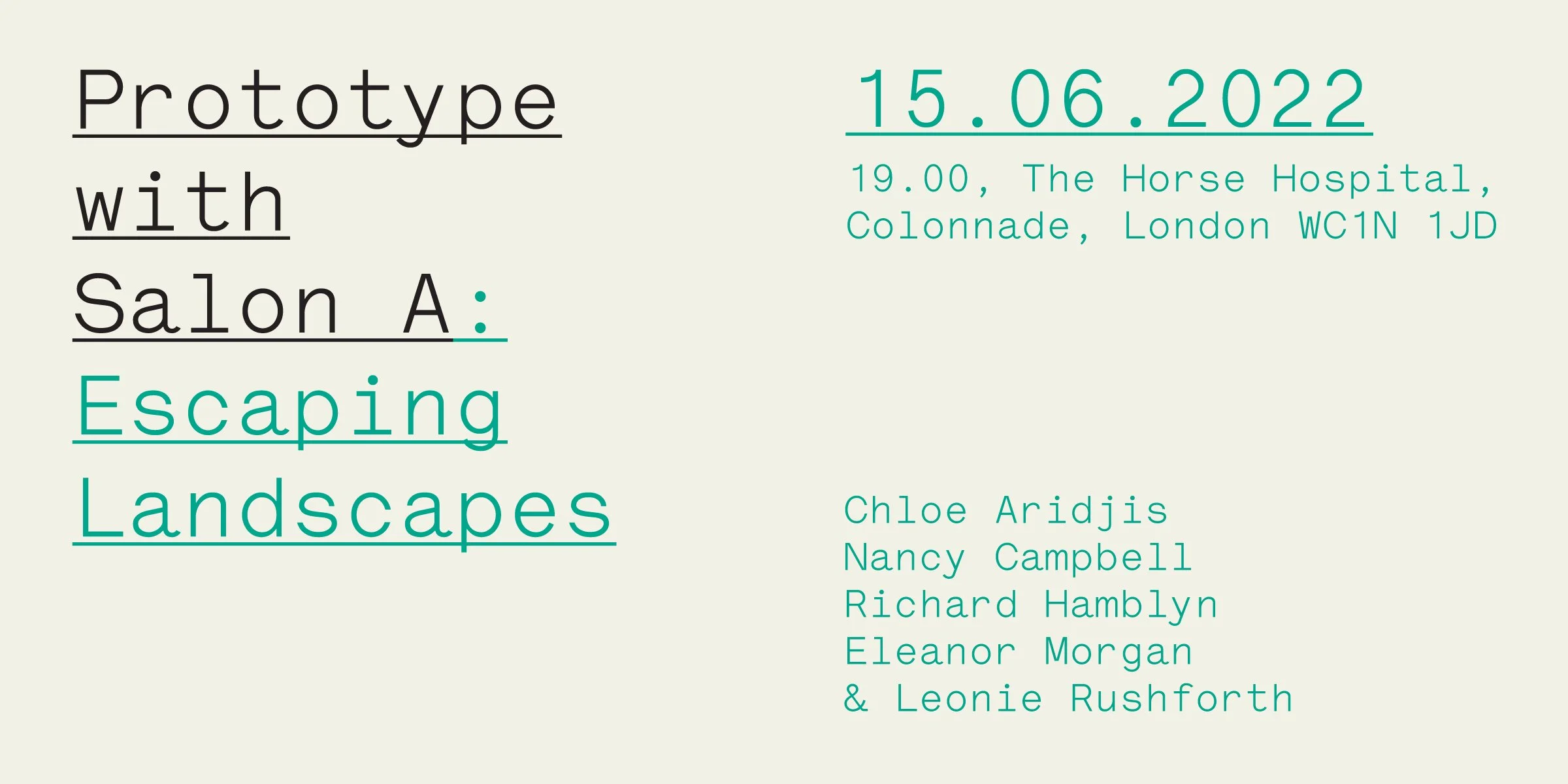 RAFT: Prototype + Salon A present an evening of readings