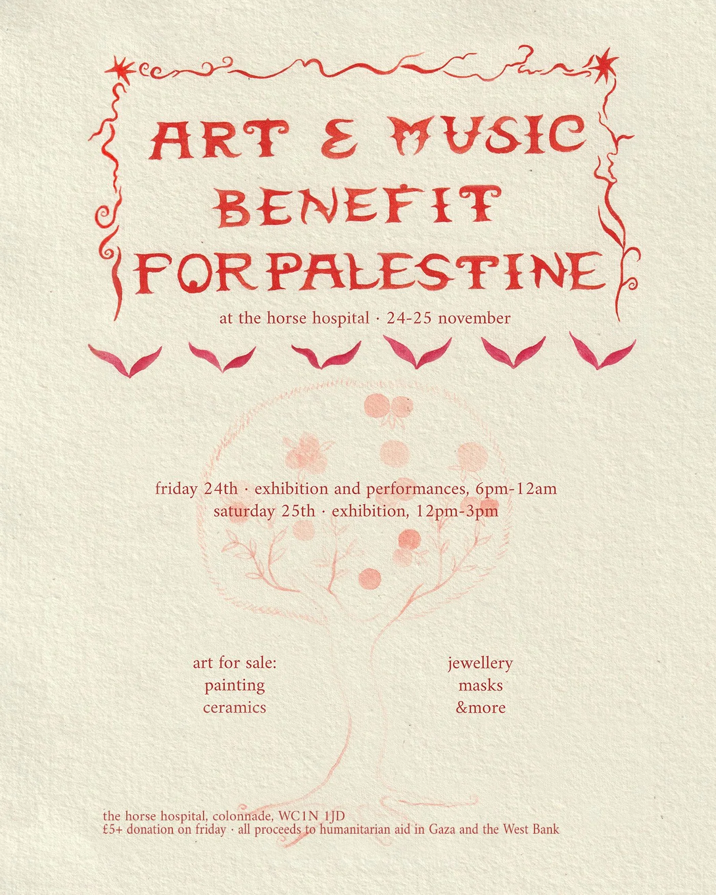 Art &amp; Music Benefit for Palestine