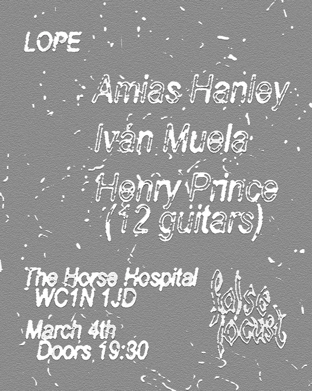 Lope: Amias Hanley, Iván Muela, Henry Prince (12 guitars)