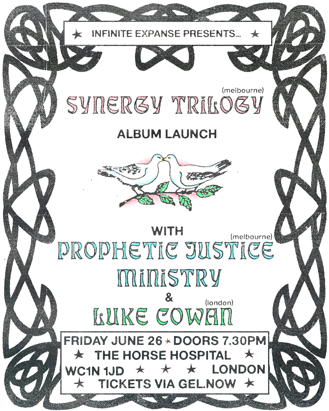 Infinite Expanse Presents: Synergy Trilogy + Prophetic Justice Ministry + Luke Cowan