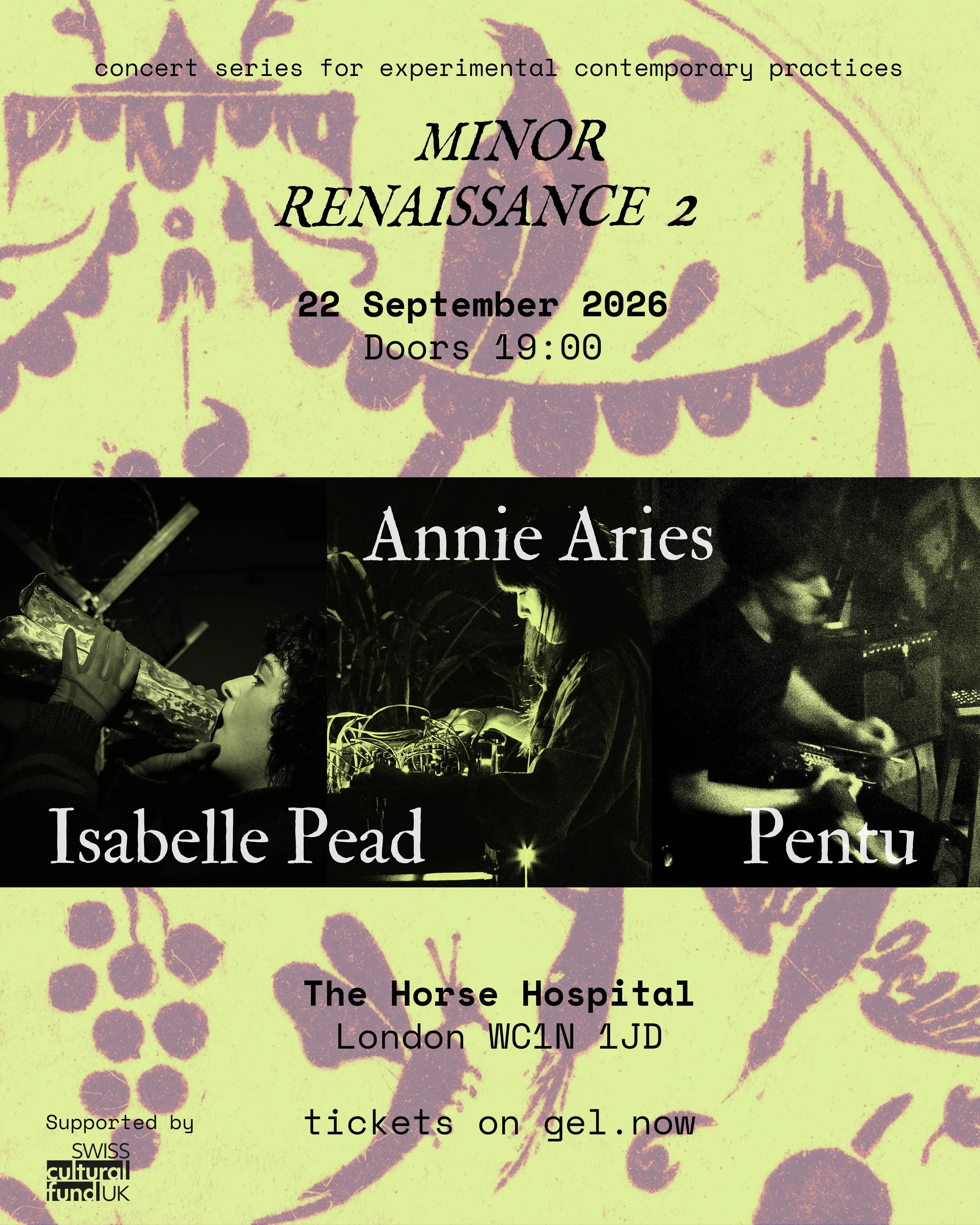 Minor Renaissance 2: Annie Aries, Isabelle Pead, Pentu