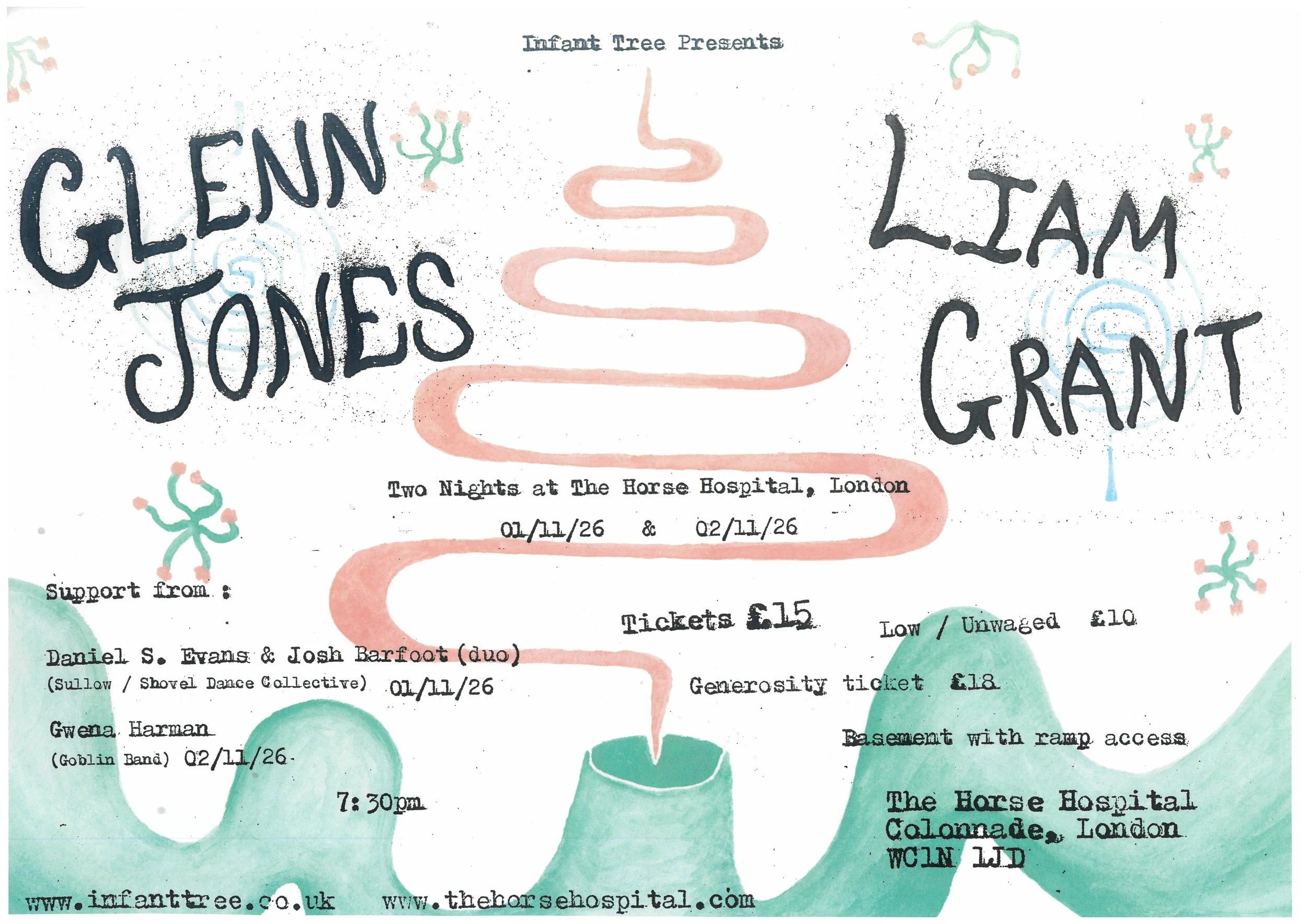 Infant Tree: Glenn Jones and Liam Grant (two nights)
