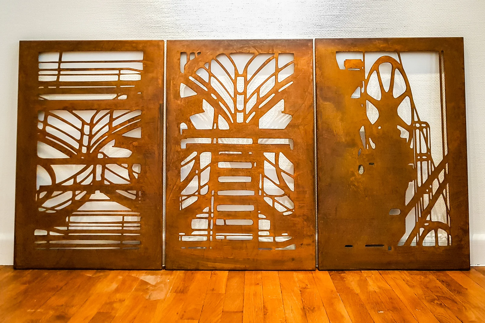 Triptych of Shadows of Industrial past