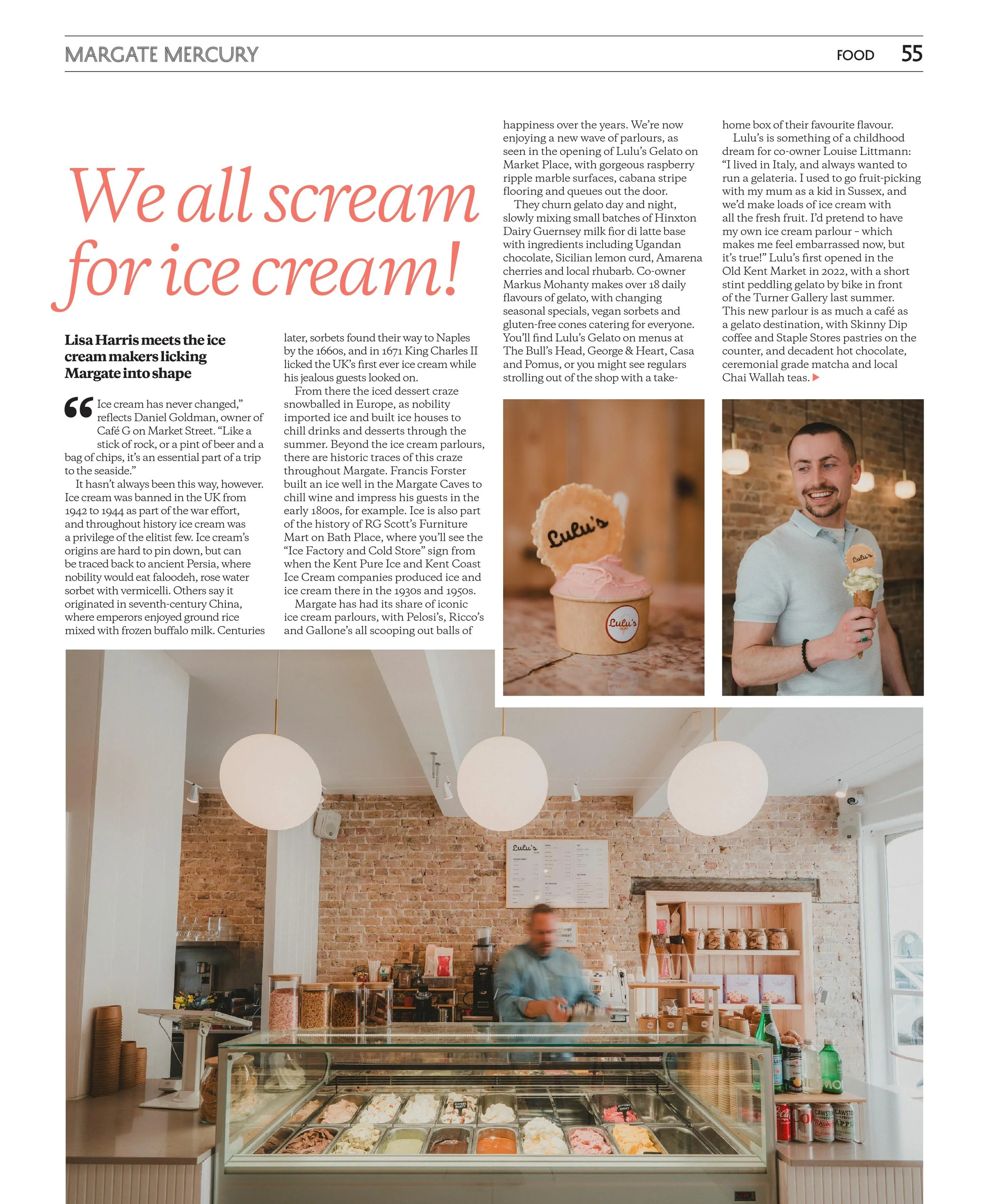 Ice cream feature
