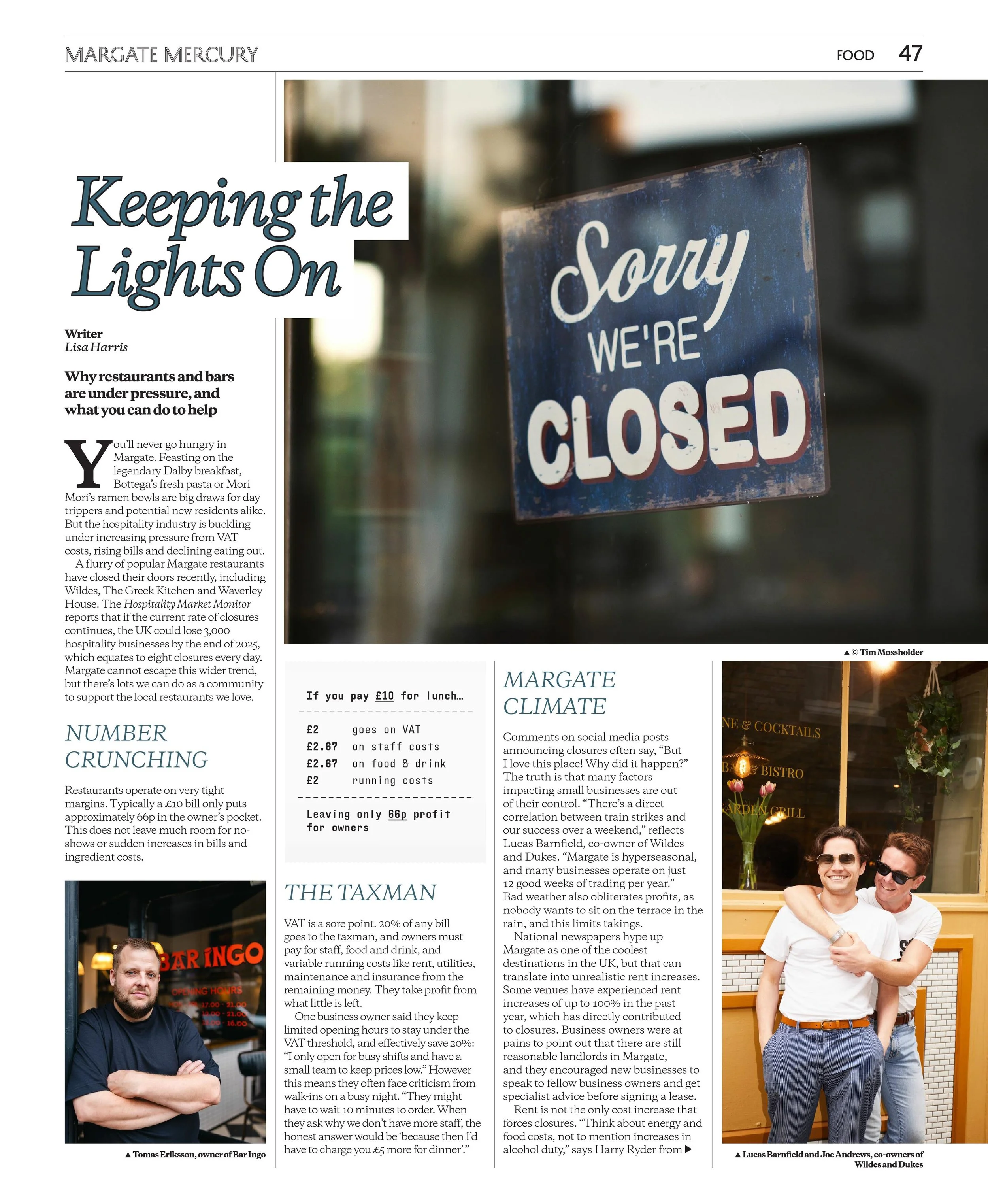 Hospitality closures feature