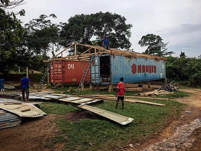 Therefore Missionary, Joey Romero posted some pictures of the ongoing construction of the future bread plant.