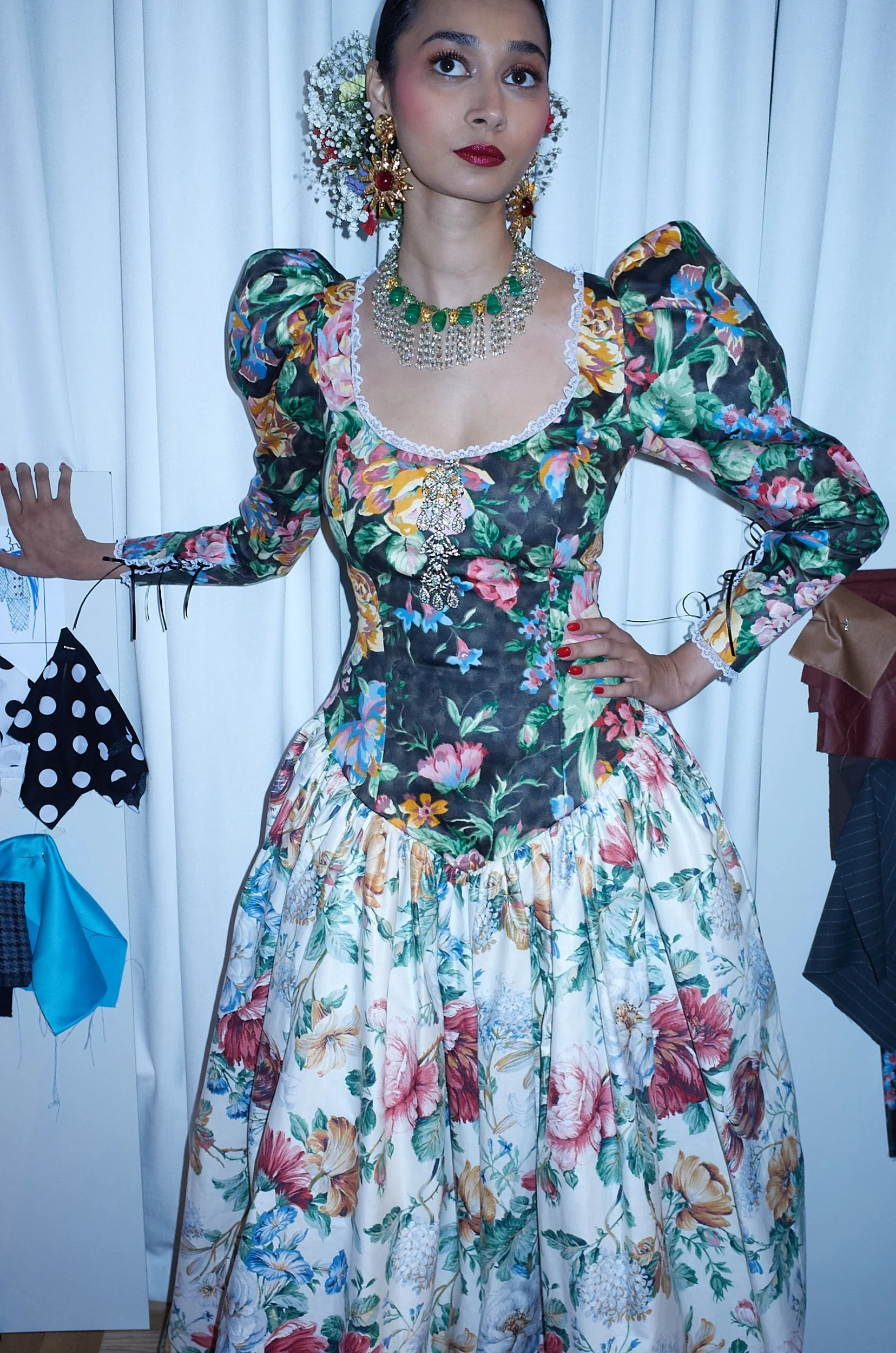  Custom dress made in Toronto for Nariman J‘s calendar La Cabine 